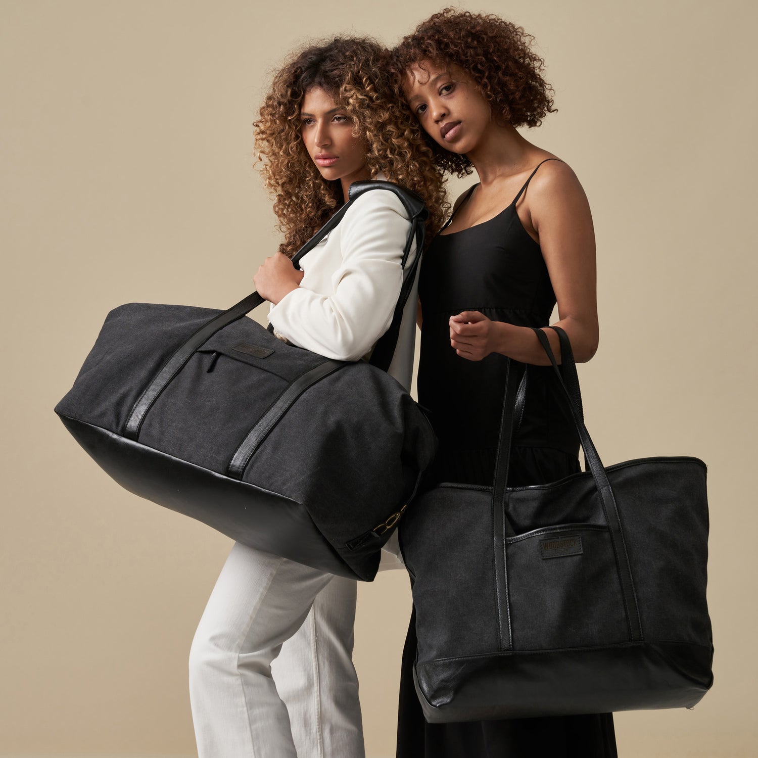 Kalahari Canvas & Leather Two-Tone Duffel Bag