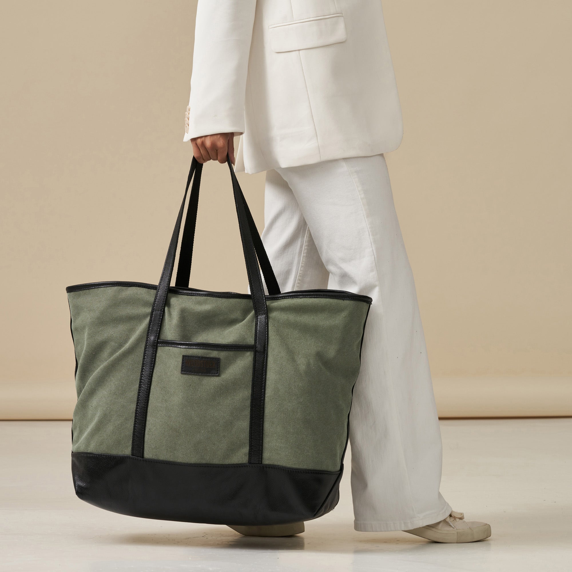 Bushveld Canvas & Leather Two-Tone Weekender Bag