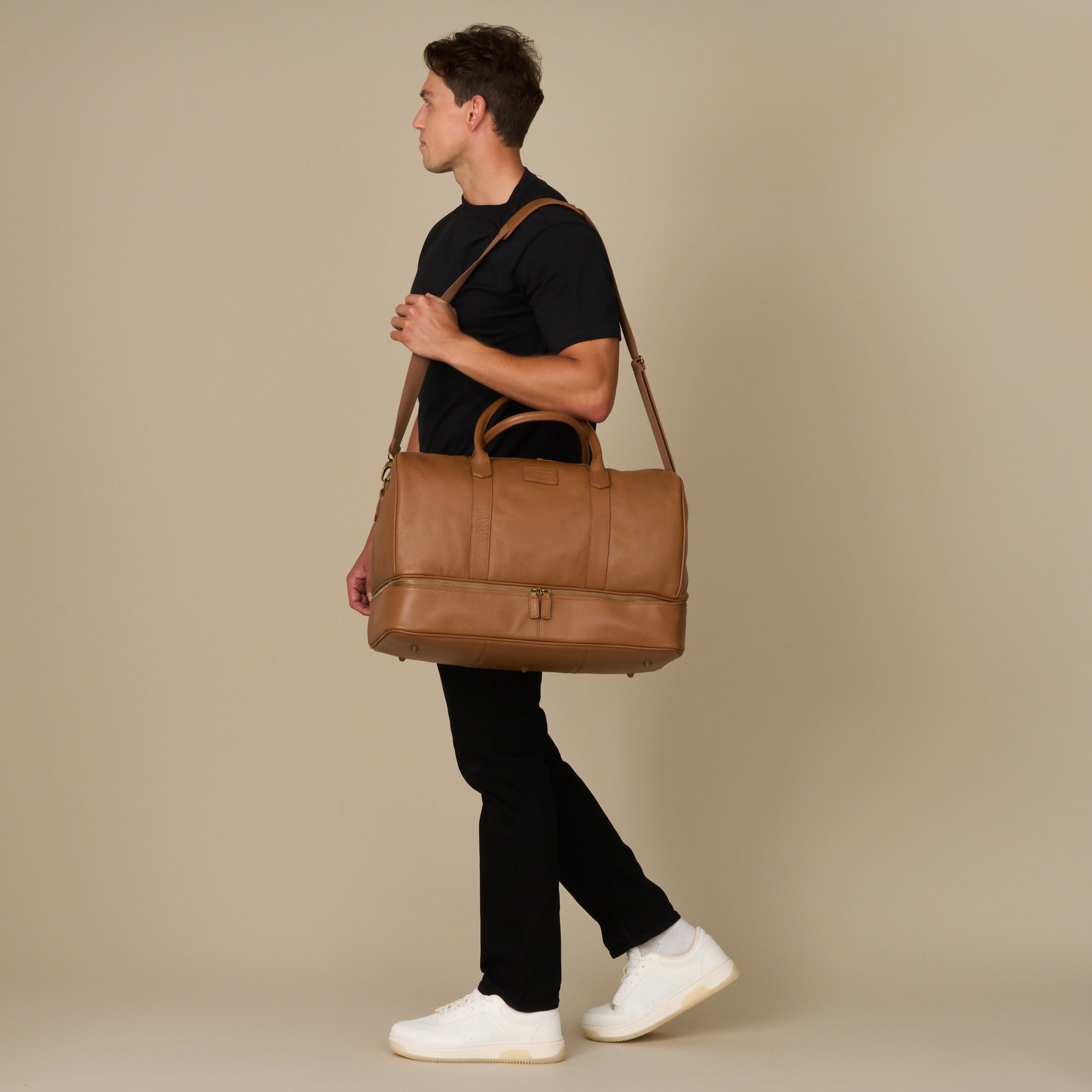 Sterling Double-Layered Weekend Bag With Shoe Compartment