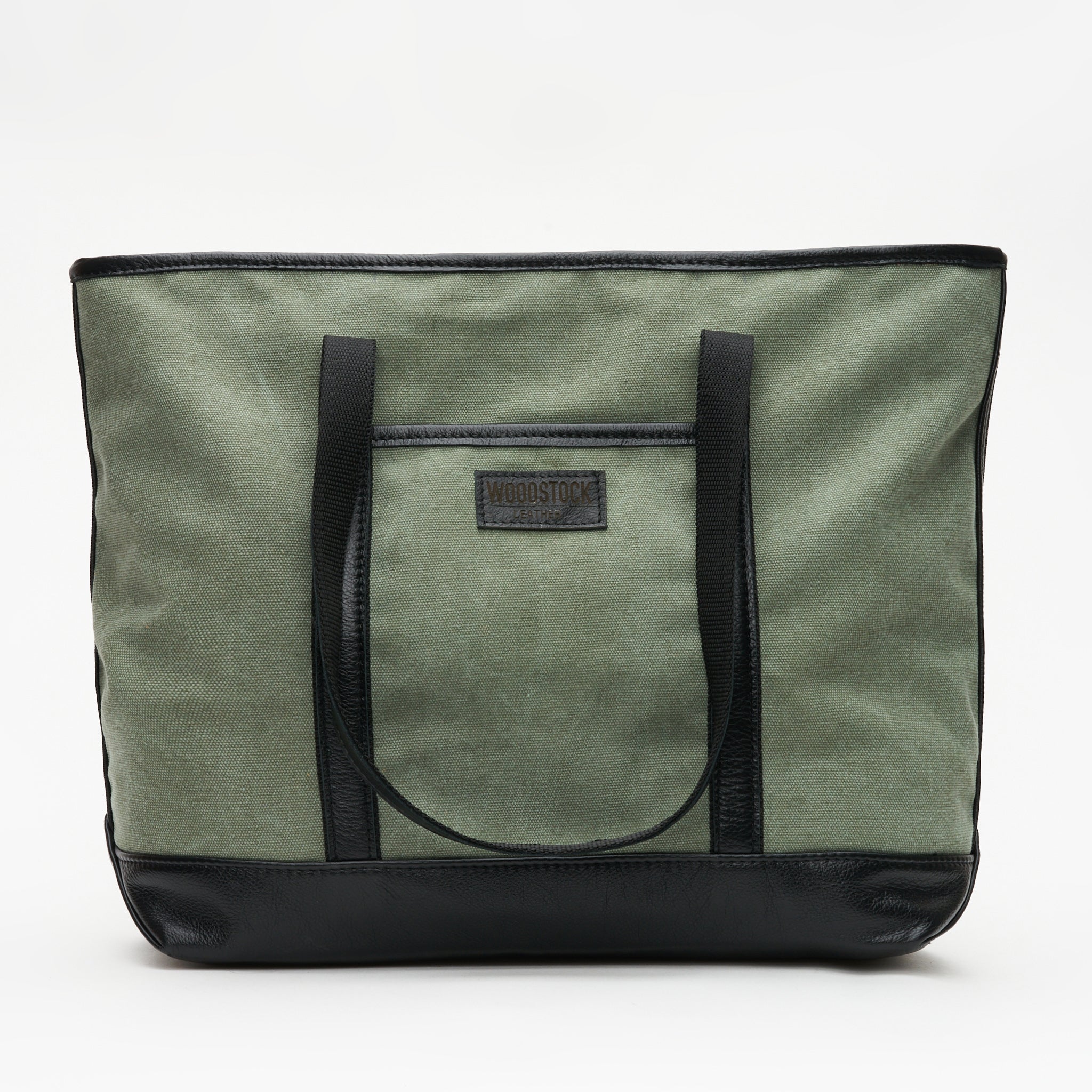 Safari Canvas & Leather Two-Tone Tote Bag