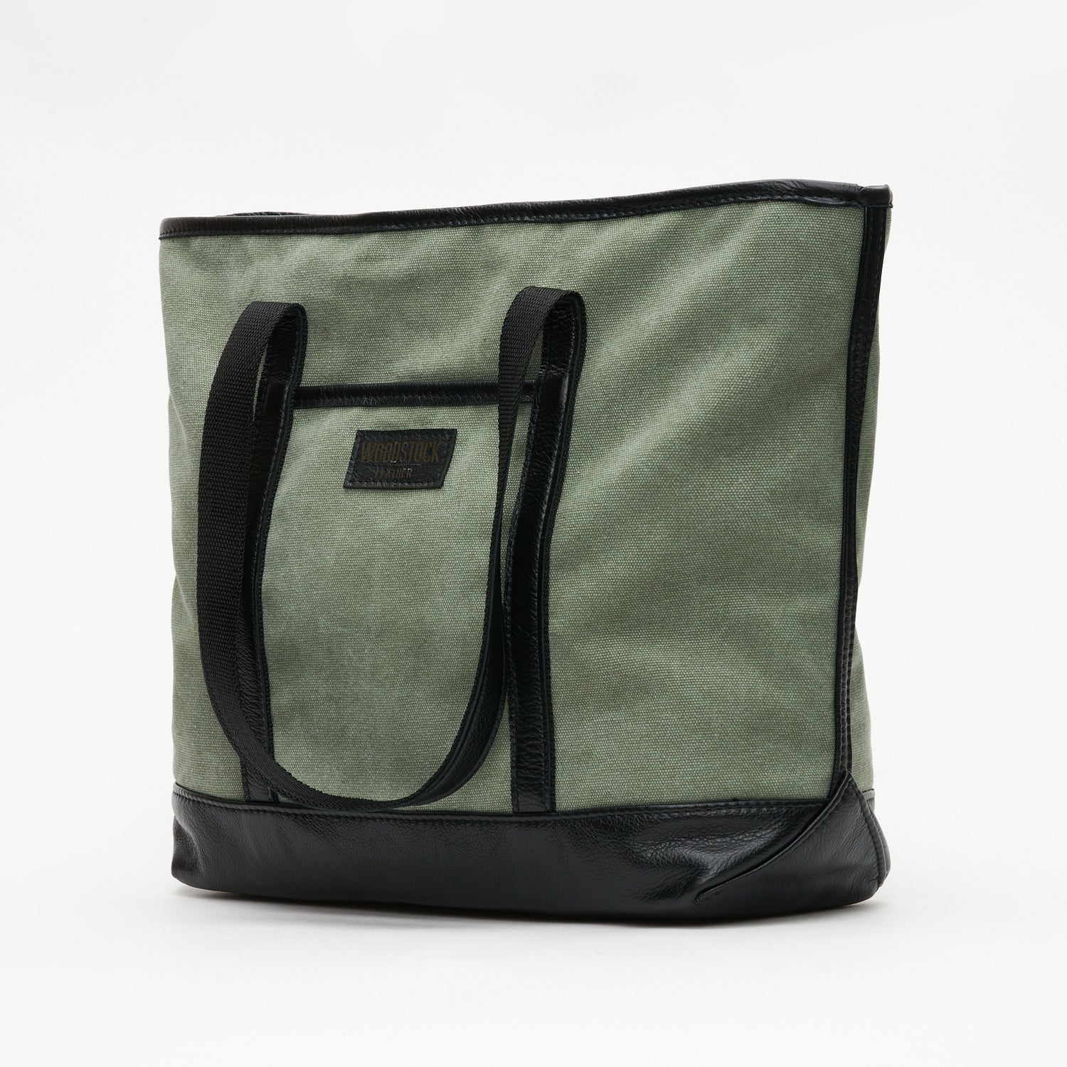 Safari Canvas & Leather Two-Tone Tote Bag