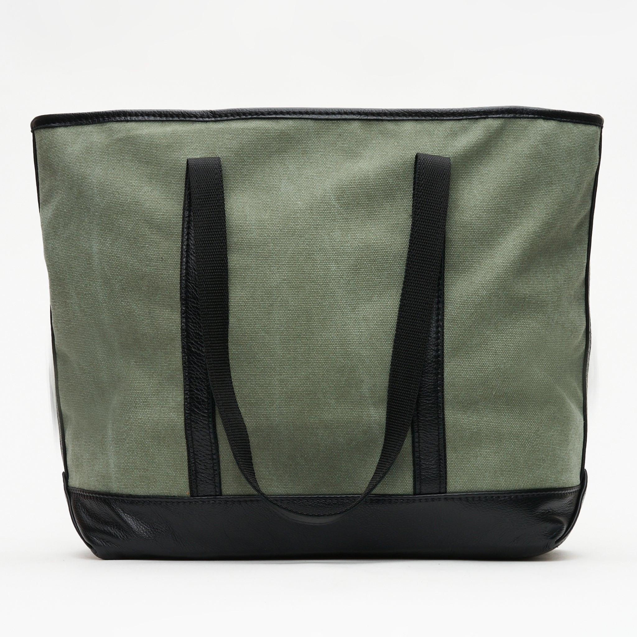 Safari Canvas & Leather Two-Tone Tote Bag