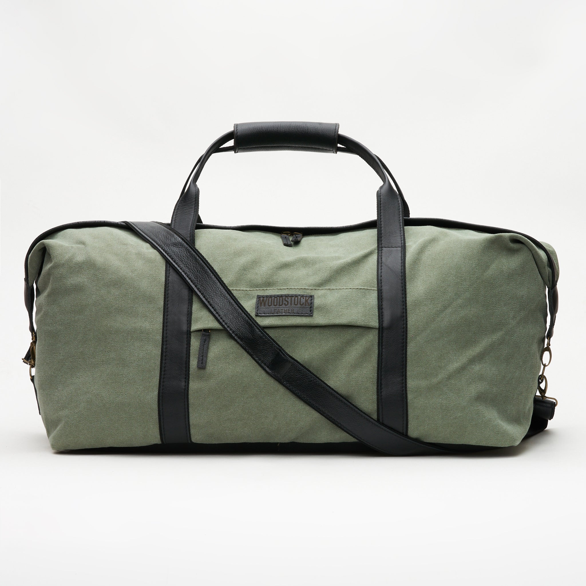 Kalahari Canvas & Leather Two-Tone Duffel Bag