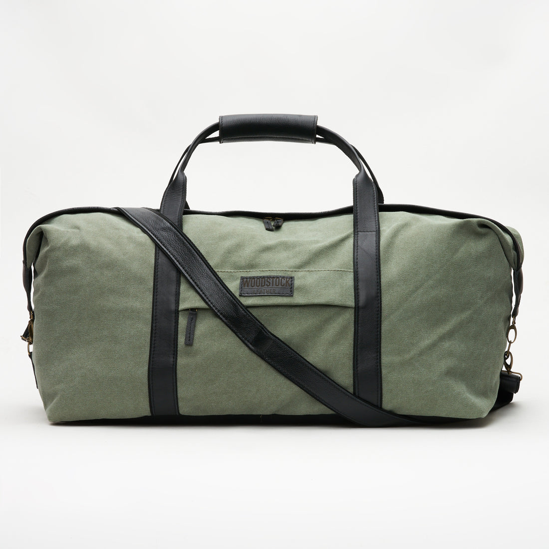 Kalahari Canvas & Leather Two-Tone Duffel Bag