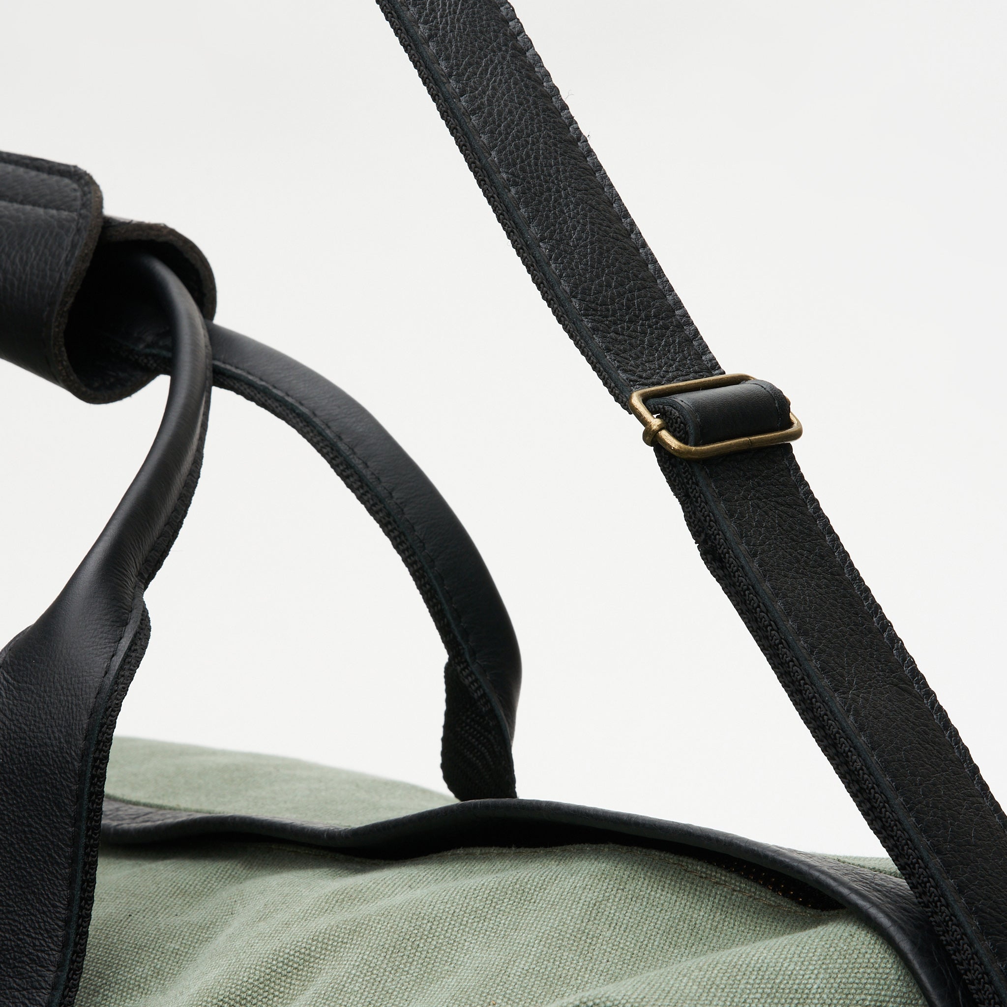 Kalahari Canvas & Leather Two-Tone Duffel Bag