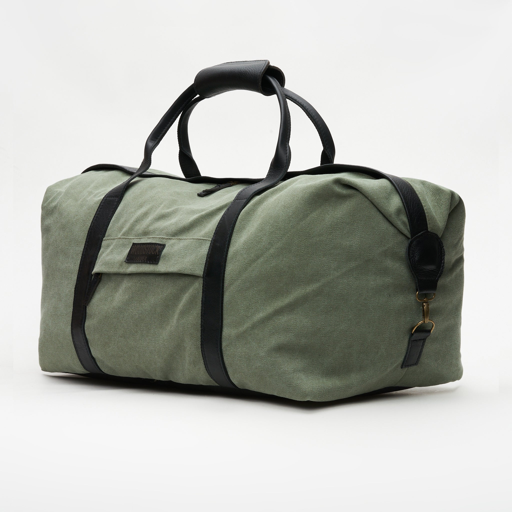 Kalahari Canvas & Leather Two-Tone Duffel Bag