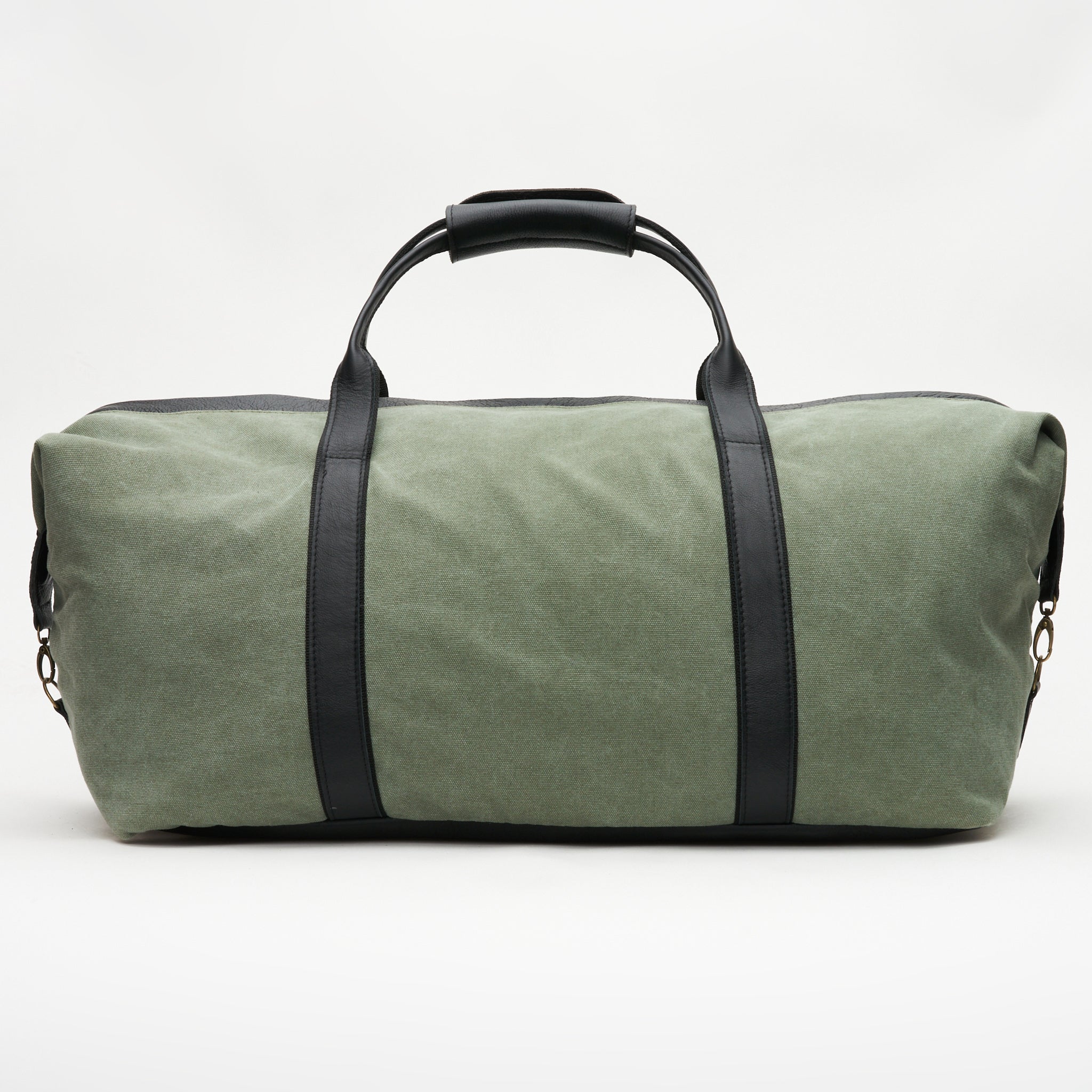 Kalahari Canvas & Leather Two-Tone Duffel Bag