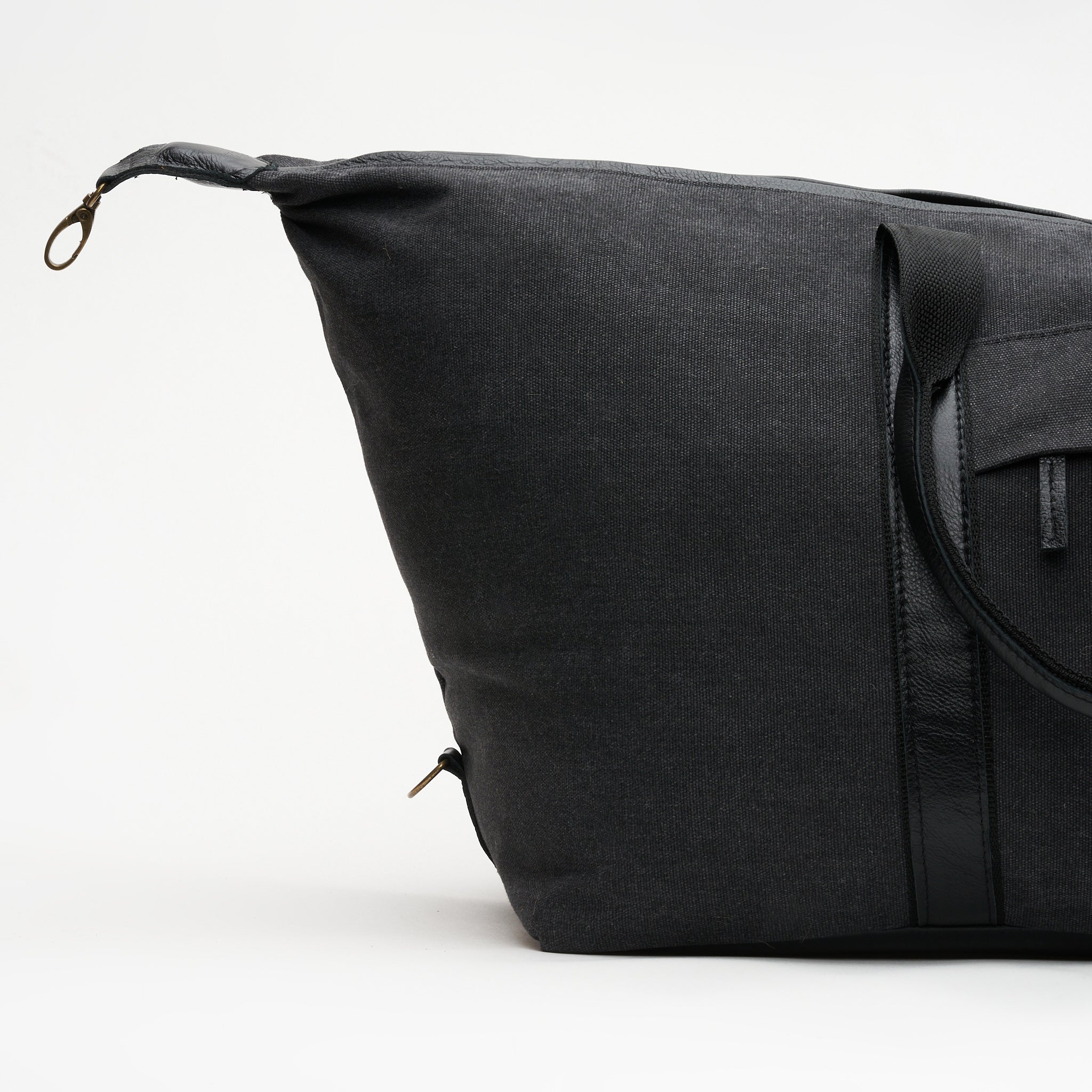 Kalahari Canvas & Leather Two-Tone Duffel Bag