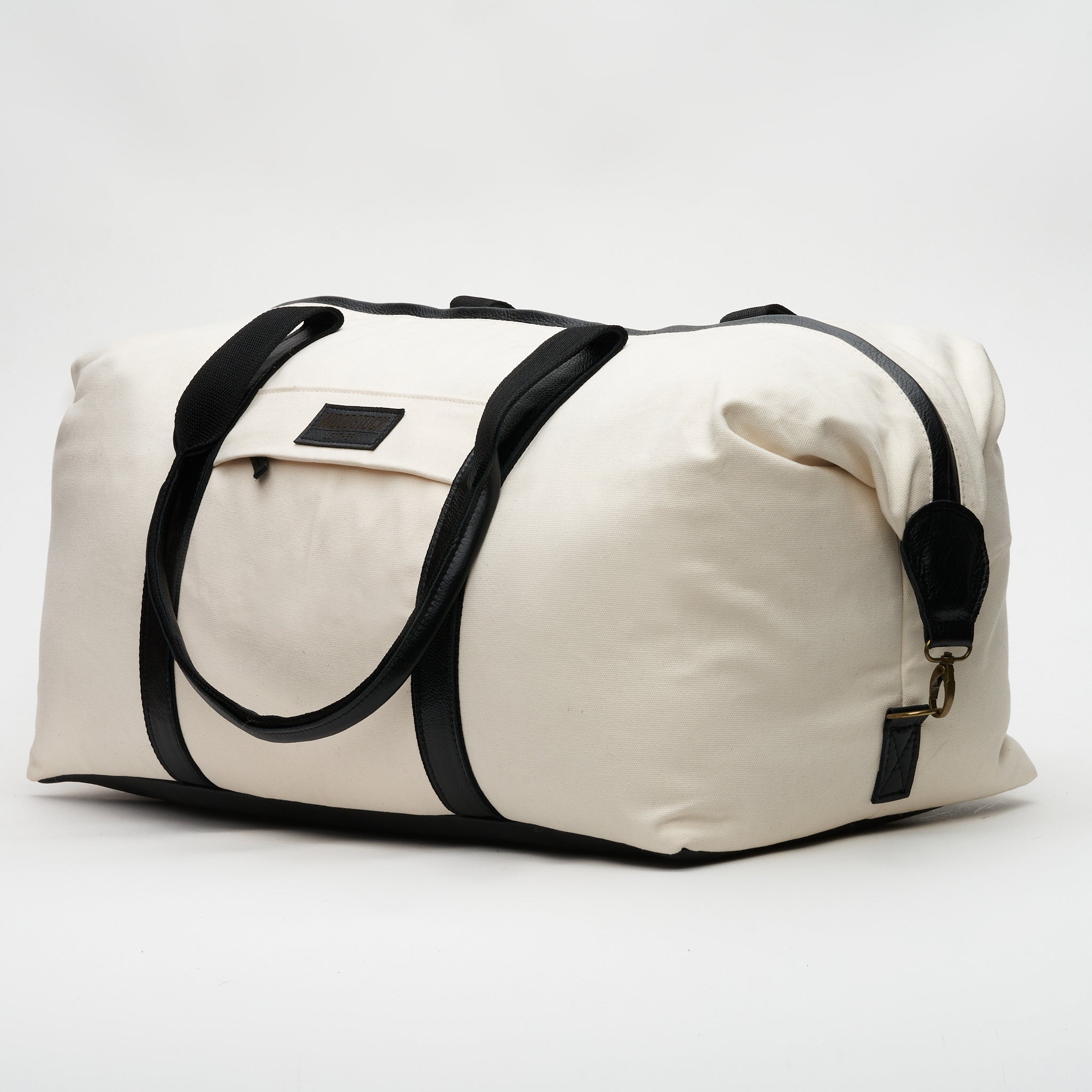 Kalahari Canvas & Leather Two-Tone Duffel Bag