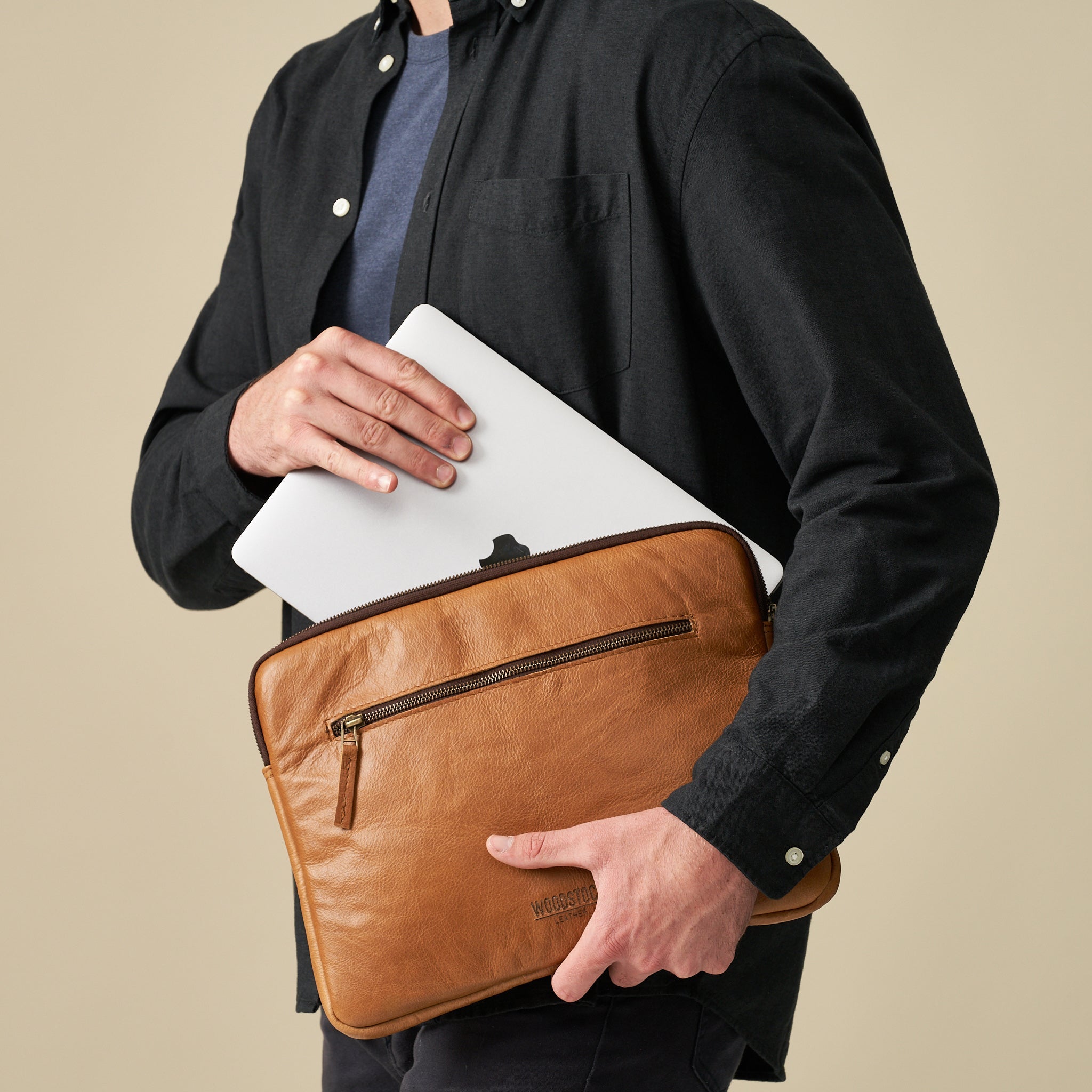 Andy Padded Laptop Sleeve - Woodstock Leather