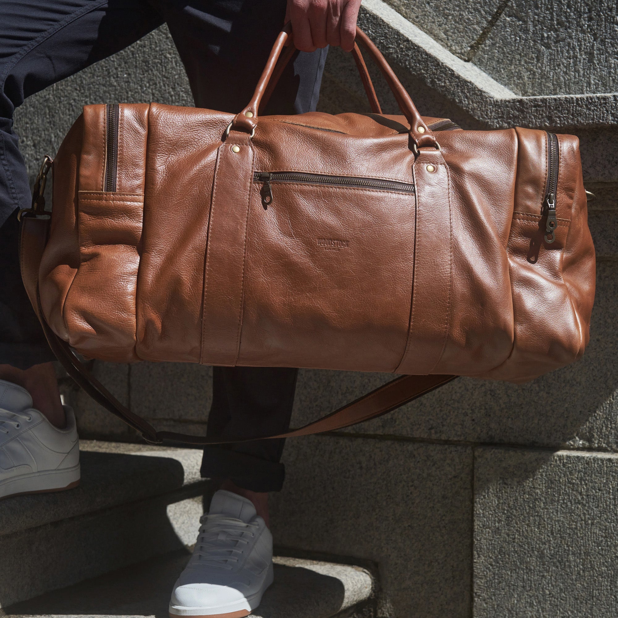 Finn Old School Duffel Bag - Woodstock Leather