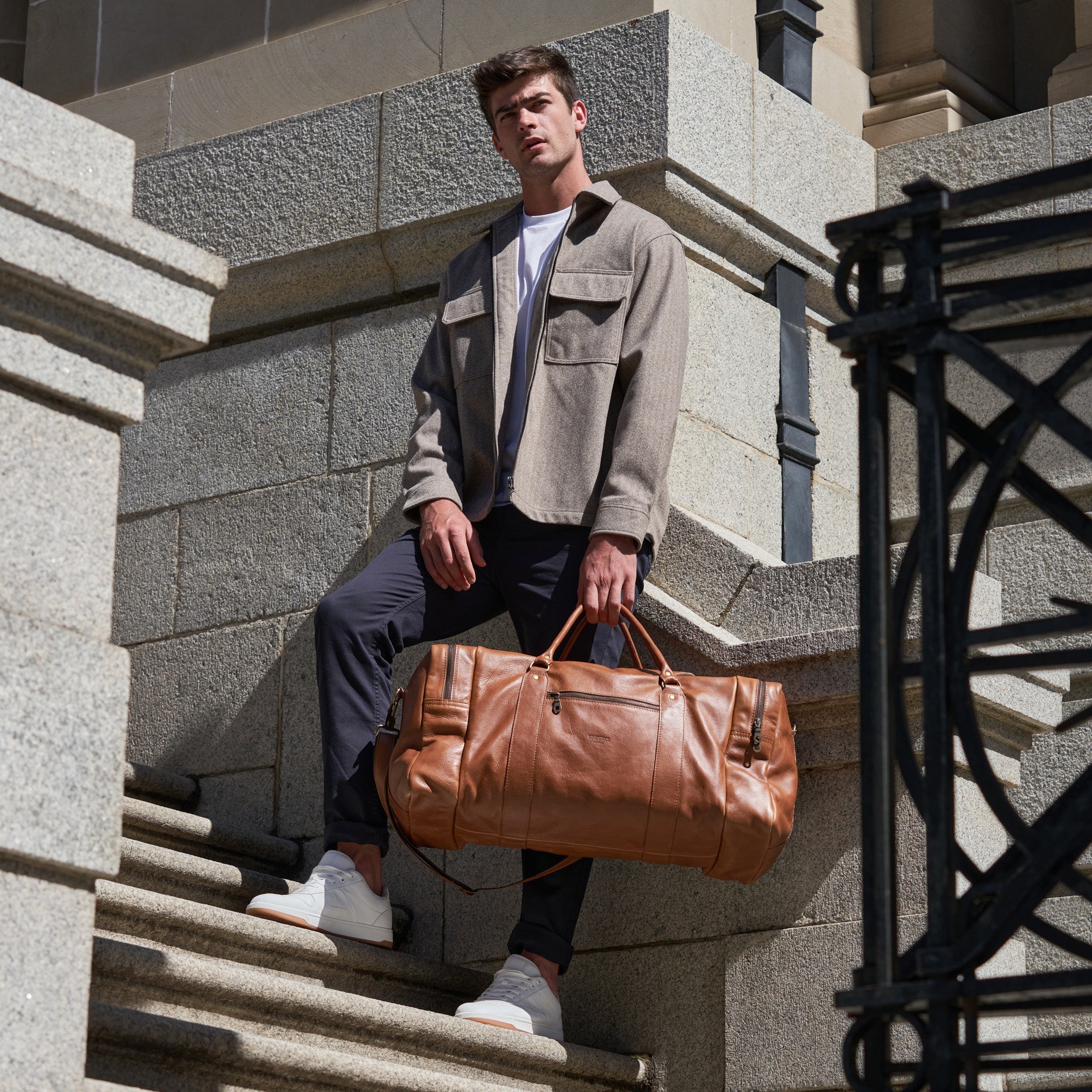 Finn Old School Duffel Bag - Woodstock Leather
