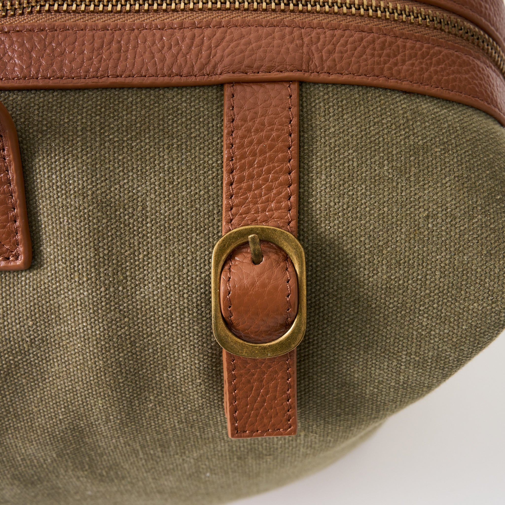 Hudson Canvas and Leather Weekender Bag - Woodstock Leather