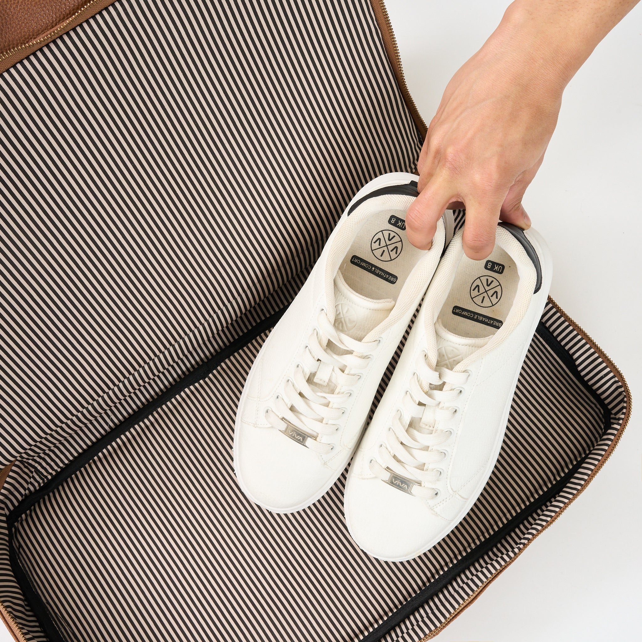 Sterling Double-Layered Weekend Bag With Shoe Compartment - Woodstock Leather