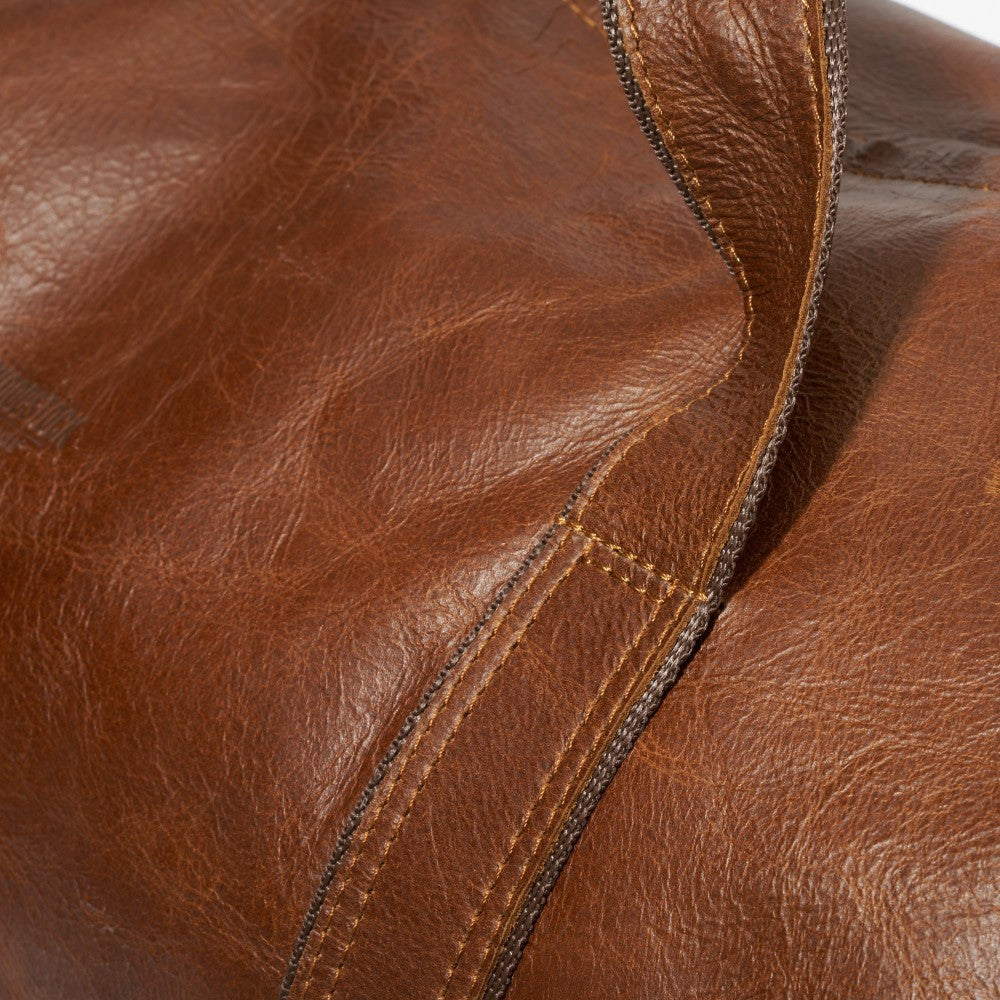 Carry handles on Ashton Duffel Bag-Pecan