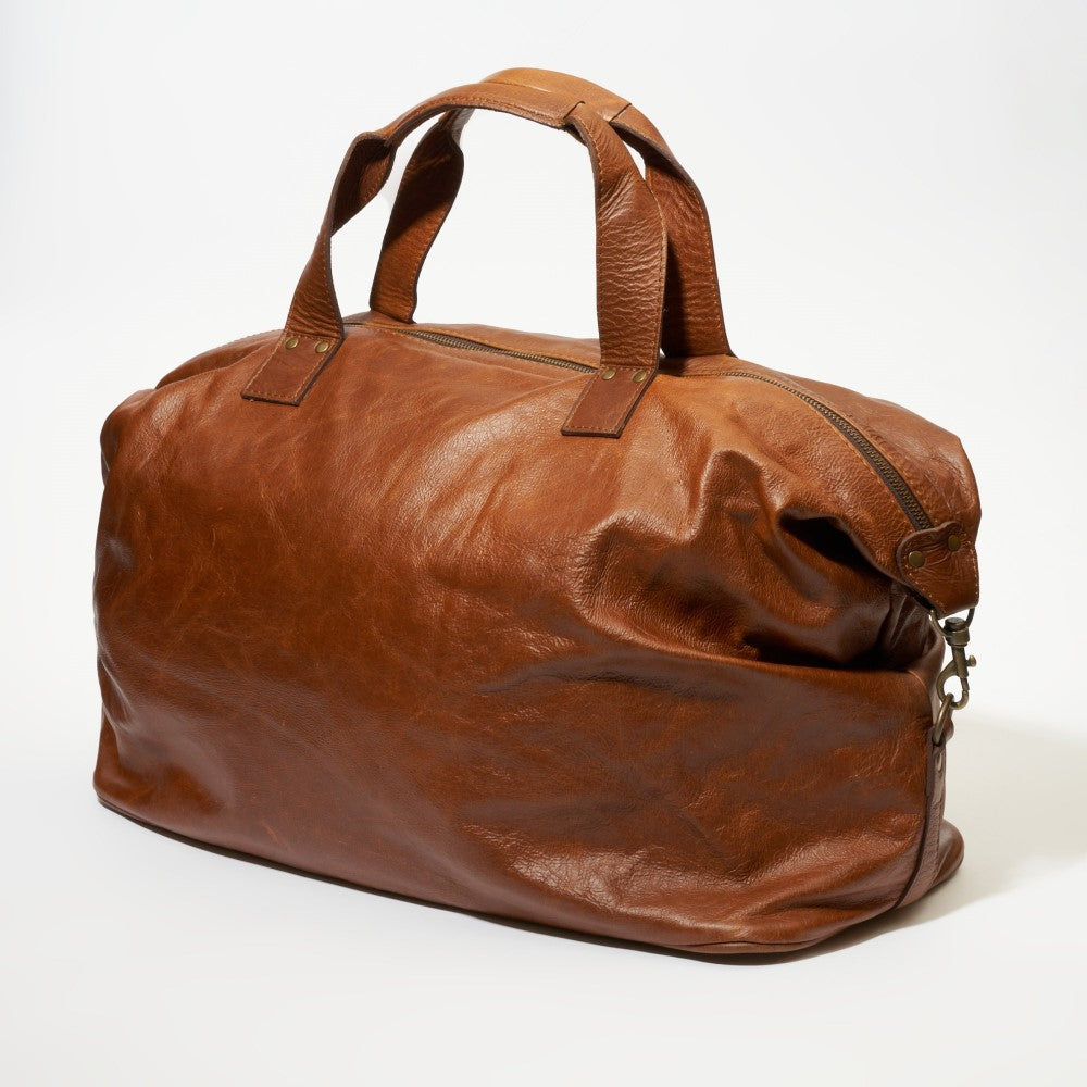 Back view of Elliot Duffel Bag-Pecan
