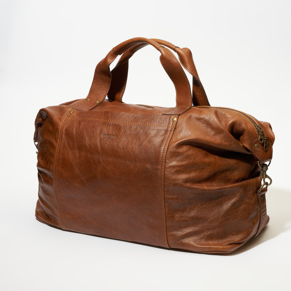 Front view of Elliot Duffel Bag-Pecan