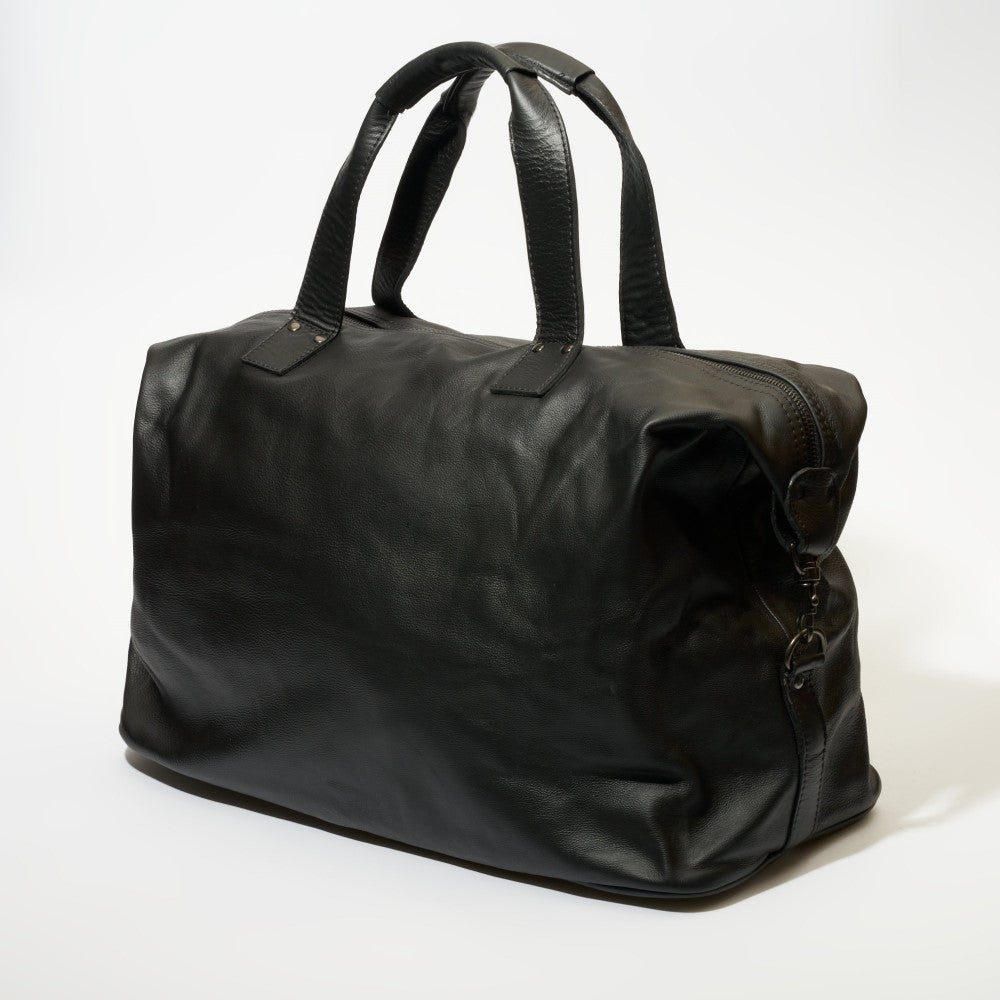 Exterior back view of Elliot Duffel Bag-Black