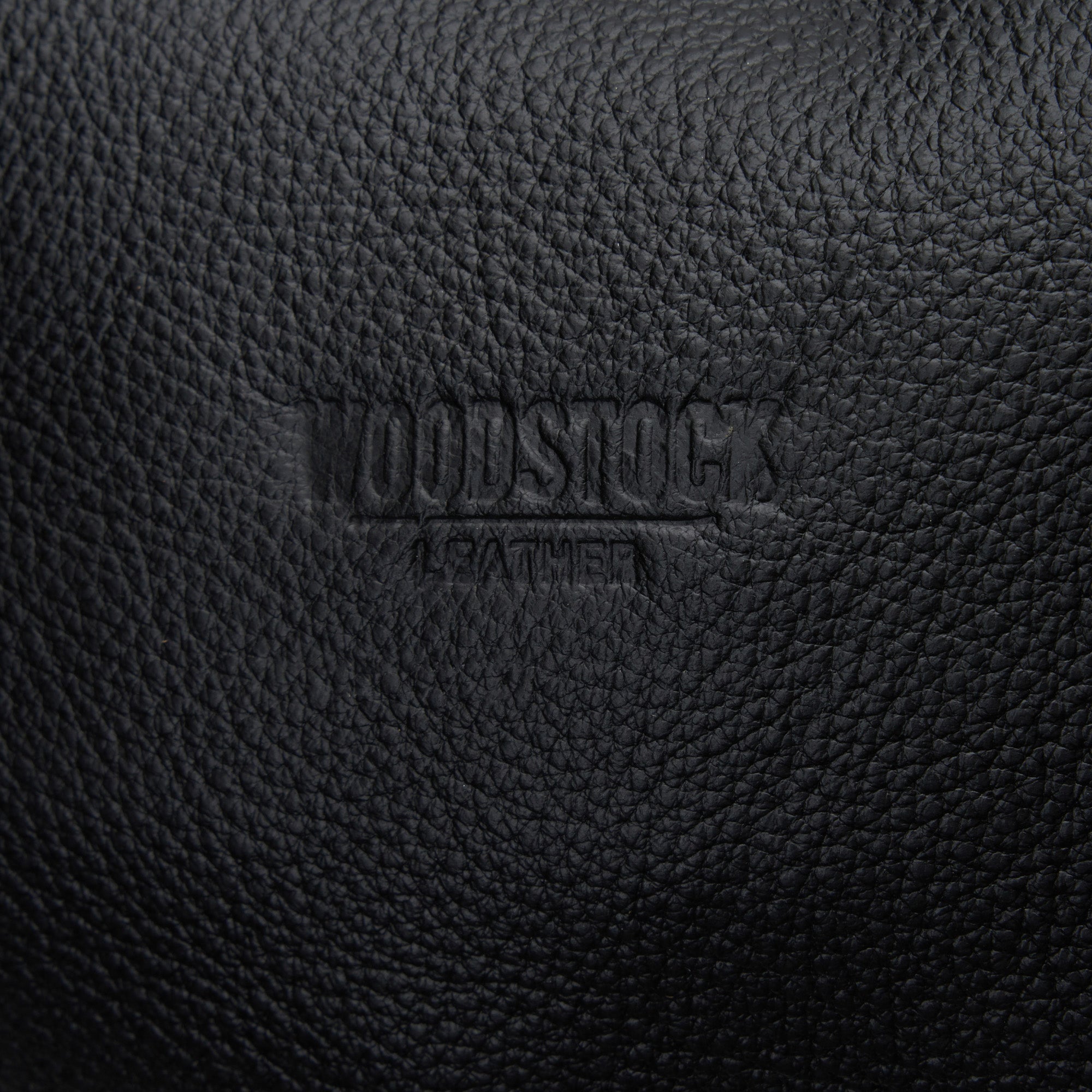 Branding on Black Genuine Leather Freya Shoulder Hand Bag with Sling | Woodstock Leather