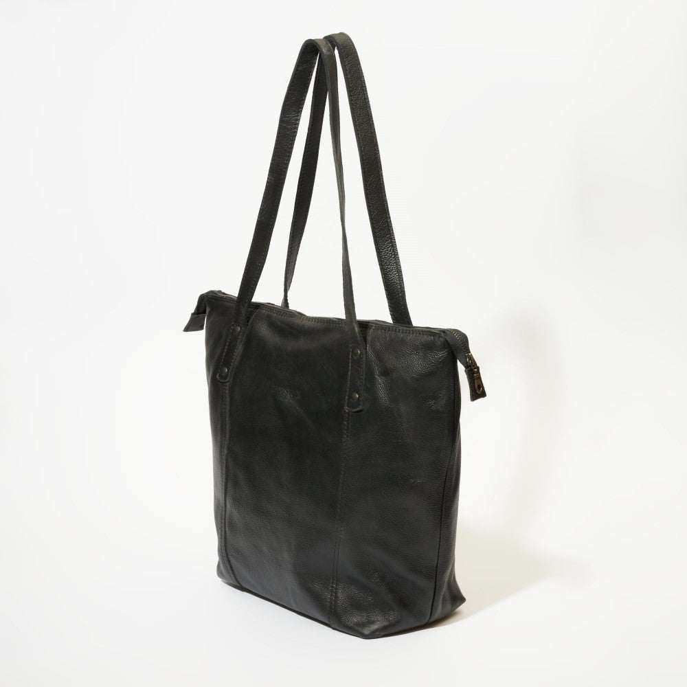 Back view of Helena Tote Bag-Black