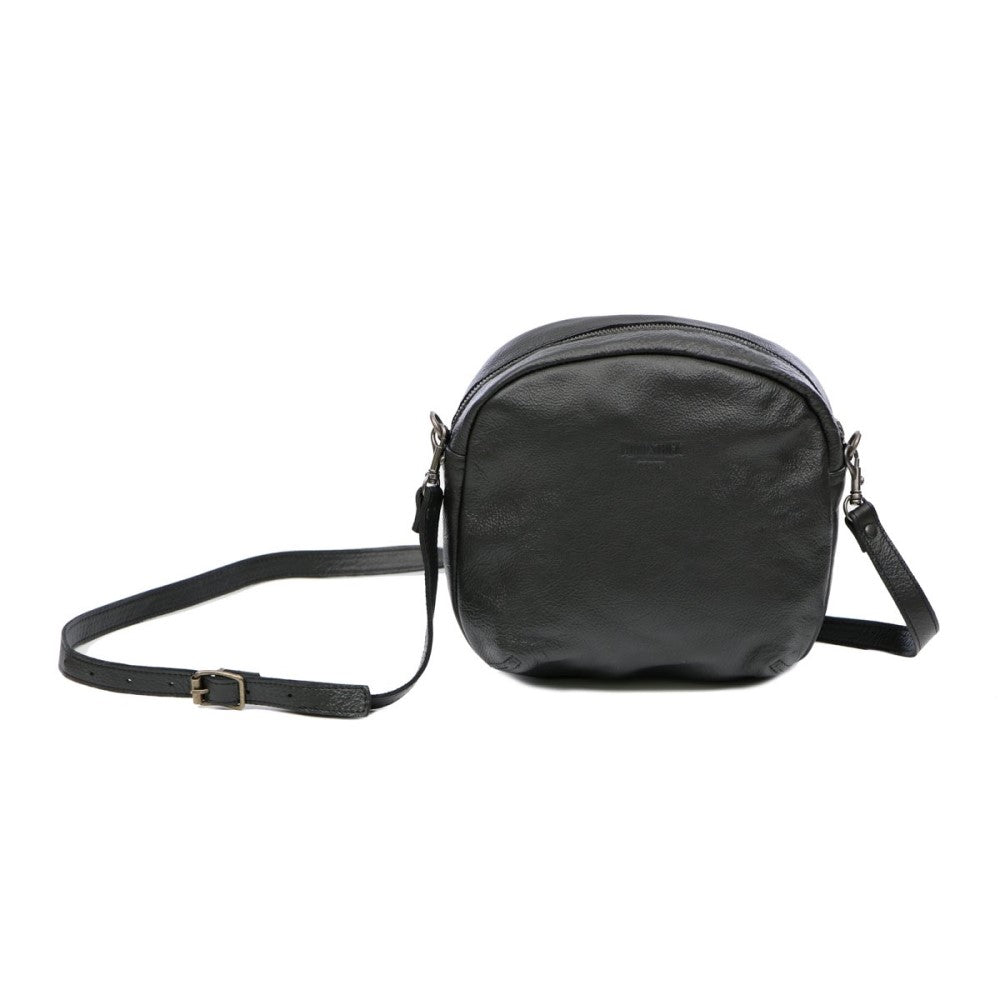 Front view of Medium Ellie Sling Bag - Black