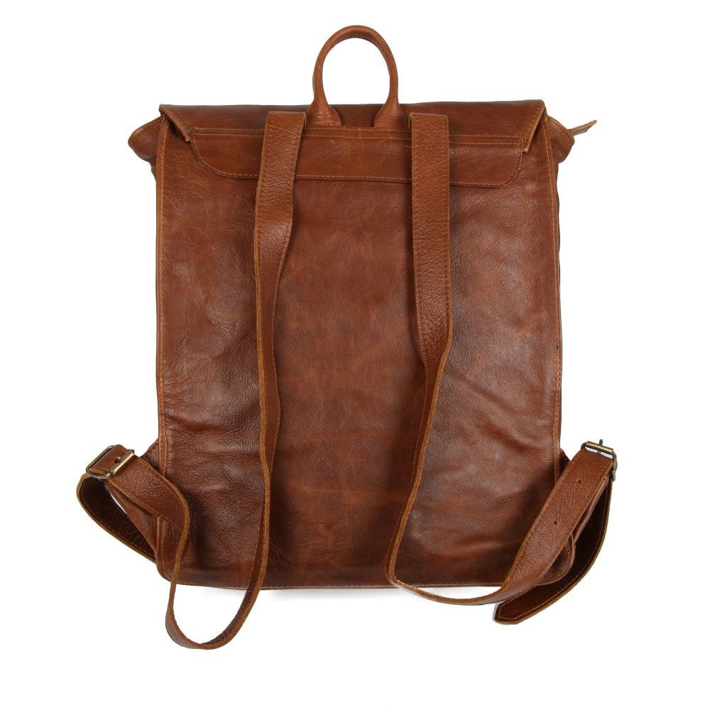 Back view of Peyton 15" Laptop Backpack - Pecan