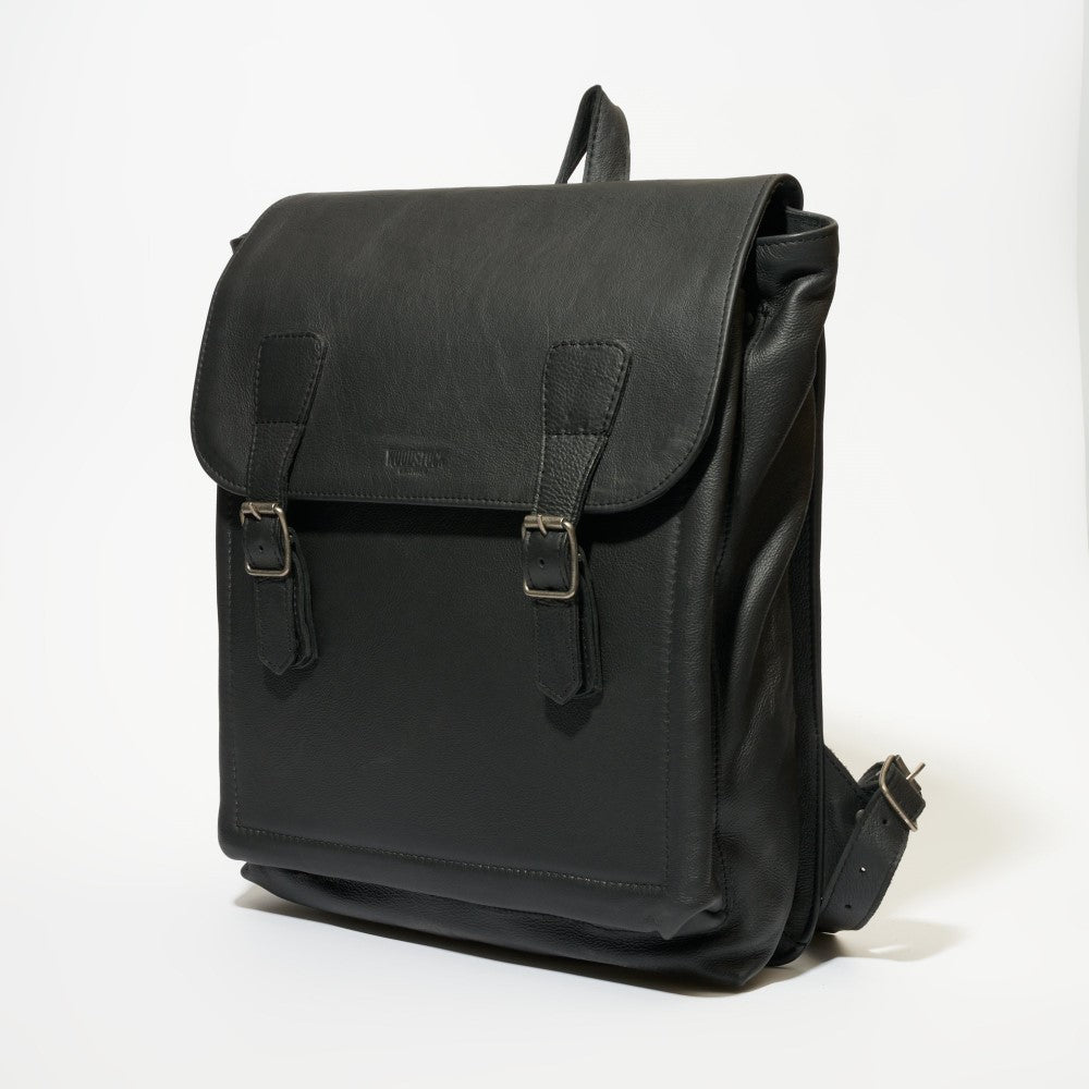 Front view of Peyton 15" Laptop Backpack - Black