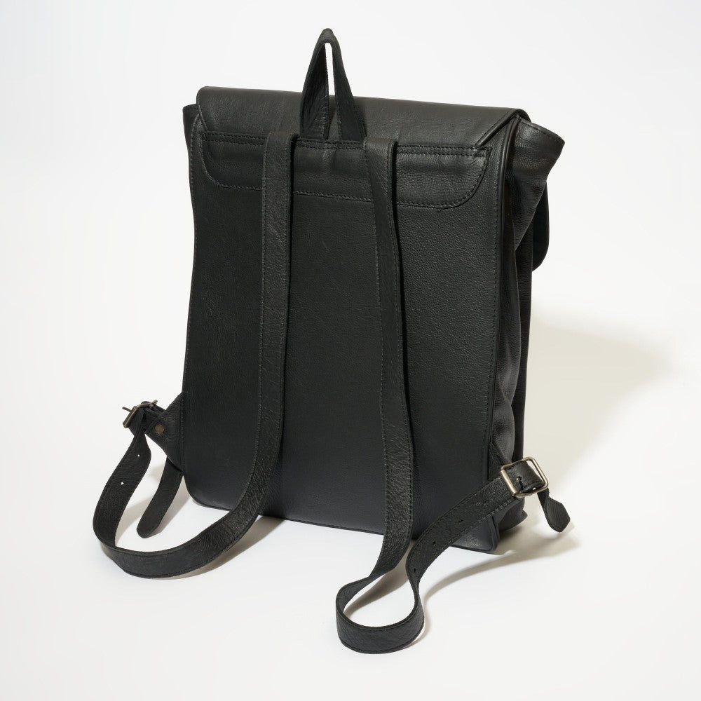 Back view of Peyton 15" Laptop Backpack - Black