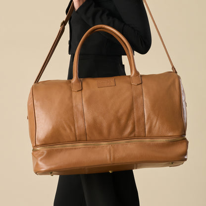 Sterling Double-Layered Weekend Bag With Shoe Compartment