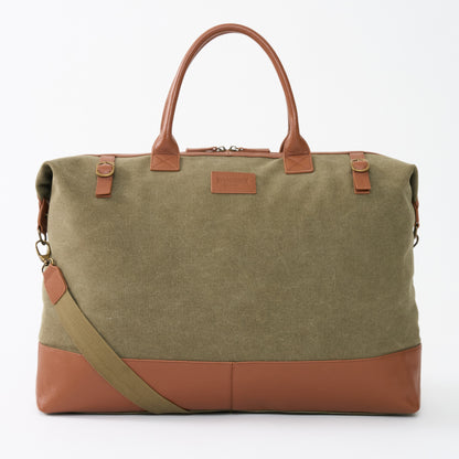 Hudson Canvas and Leather Weekender Bag
