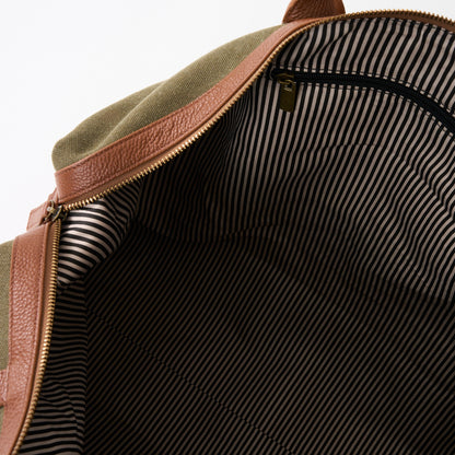 Hudson Canvas and Leather Weekender Bag