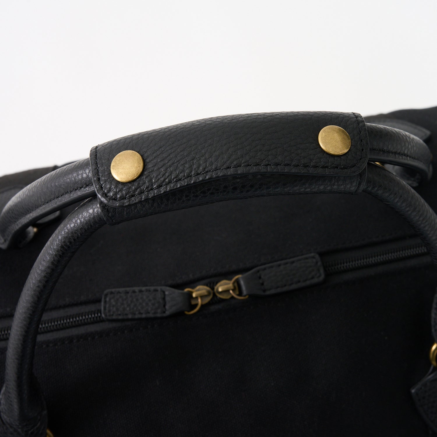 Kingsley Double Layer Canvas and Leather Duffel with Shoe Compartment