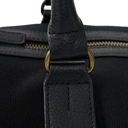 Leather and Canvas Oxford Duffel Bag