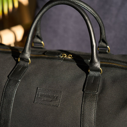 Leather and Canvas Oxford Duffel Bag
