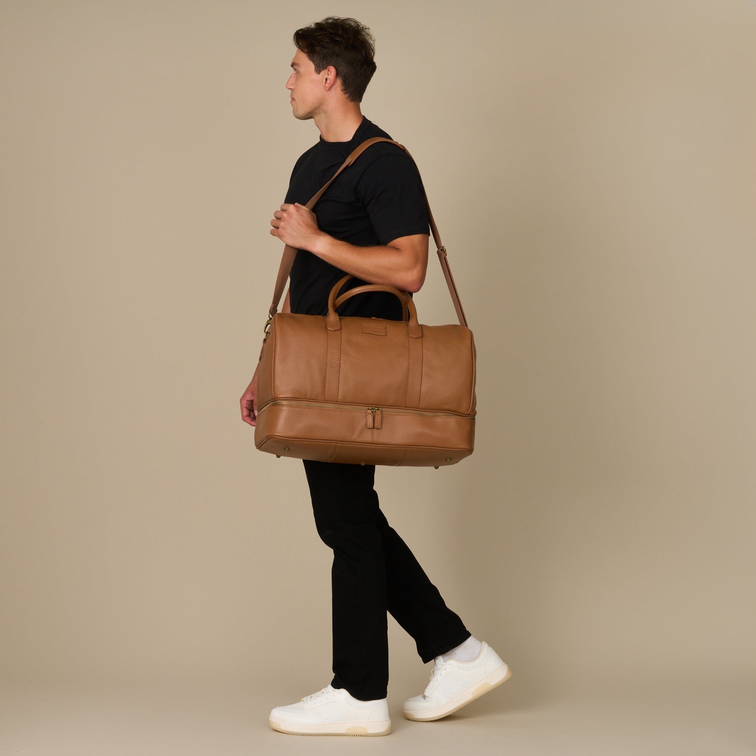 Sterling Double-Layered Weekend Bag With Shoe Compartment