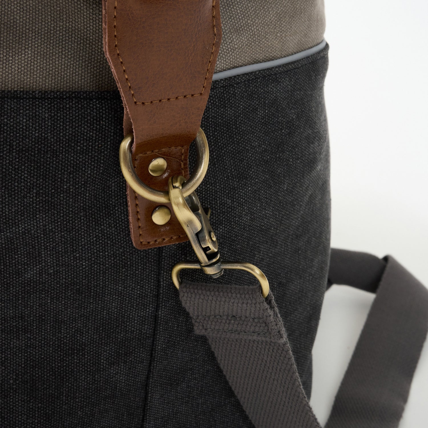 Dallas Two-tone Premium Canvas and Leather Weekend Bag