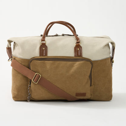Dallas Two-tone Premium Canvas and Leather Weekend Bag