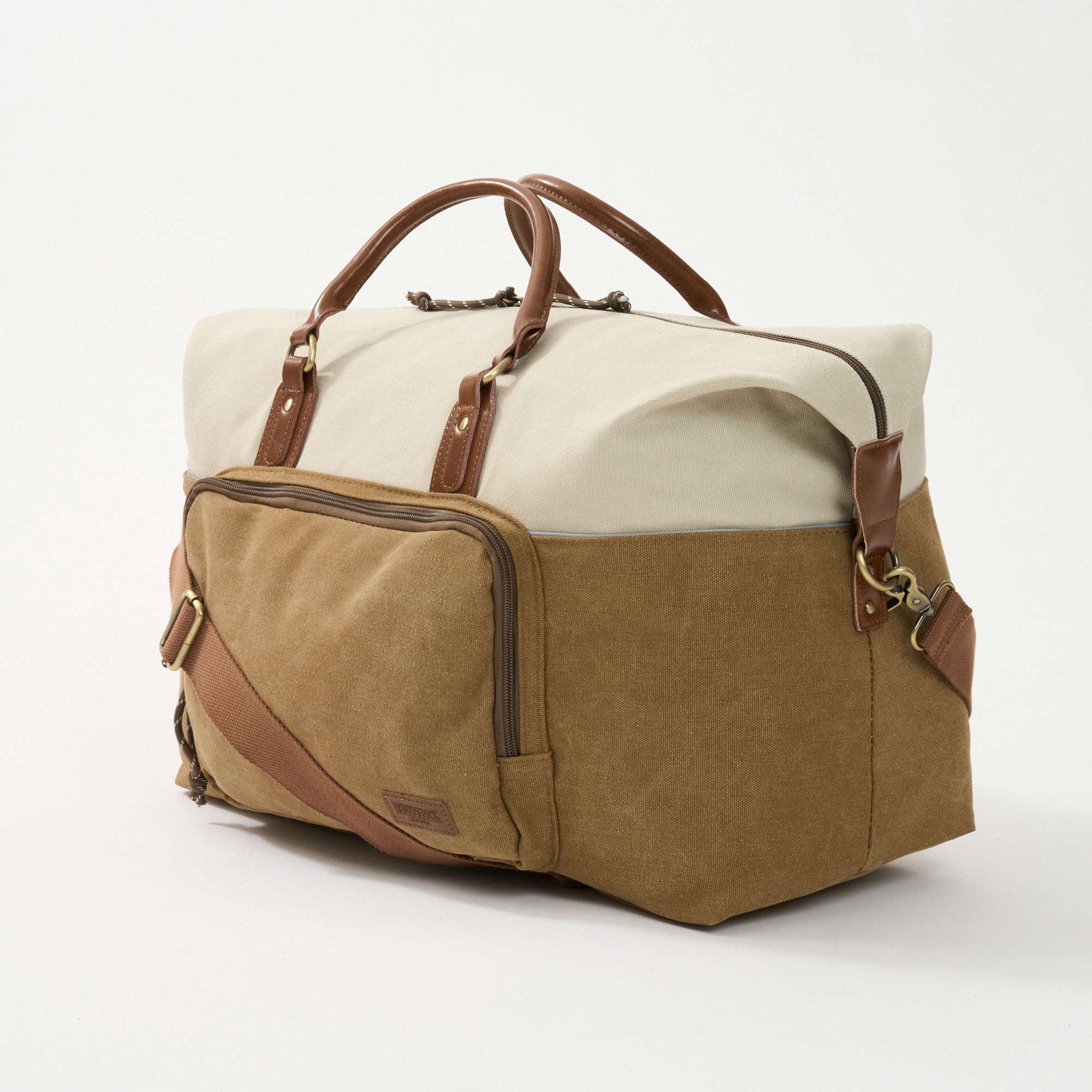 Dallas Two-tone Premium Canvas and Leather Weekend Bag