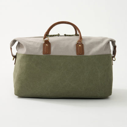 Dallas Two-tone Premium Canvas and Leather Weekend Bag
