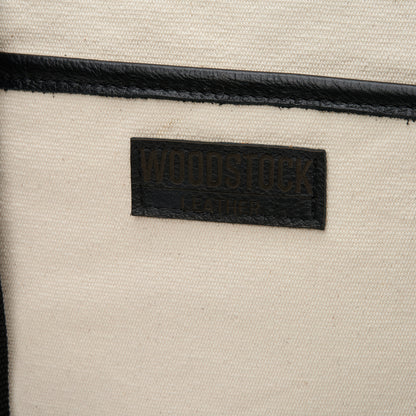Safari Canvas &amp; Leather Two-Tone Tote Bag