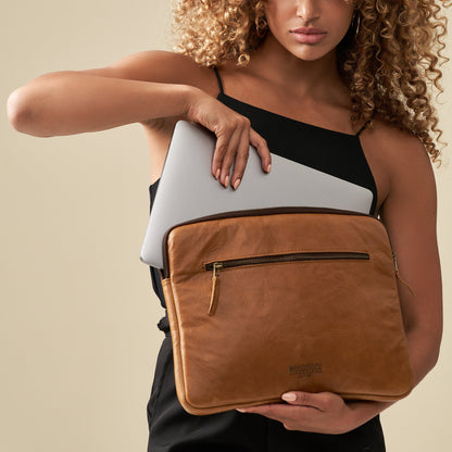 Andy Padded Laptop Sleeve - Woodstock Leather