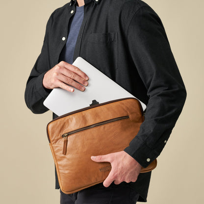 Andy Padded Laptop Sleeve - Woodstock Leather