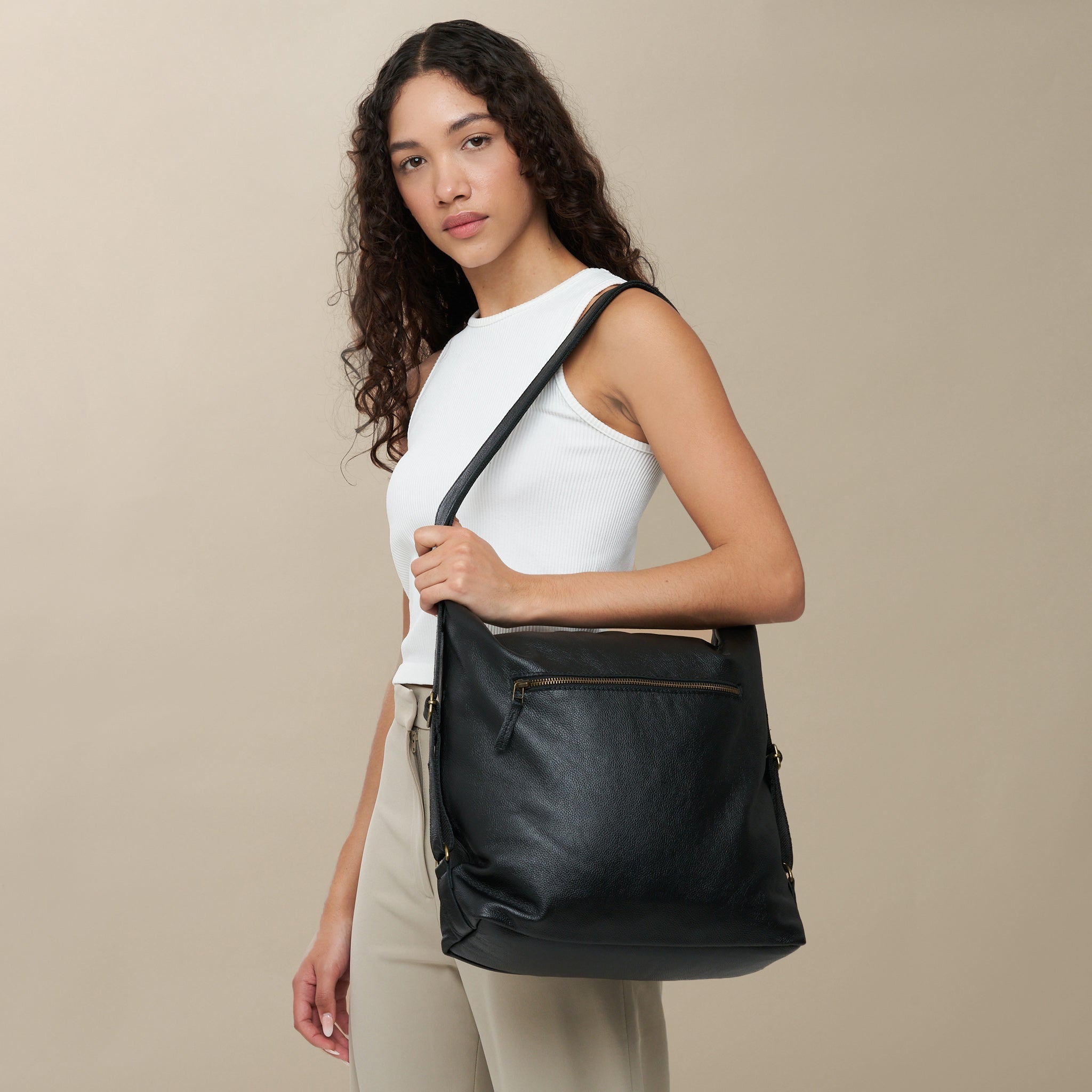 Avery 2 in 1 Handbag and Backpack - Woodstock Leather