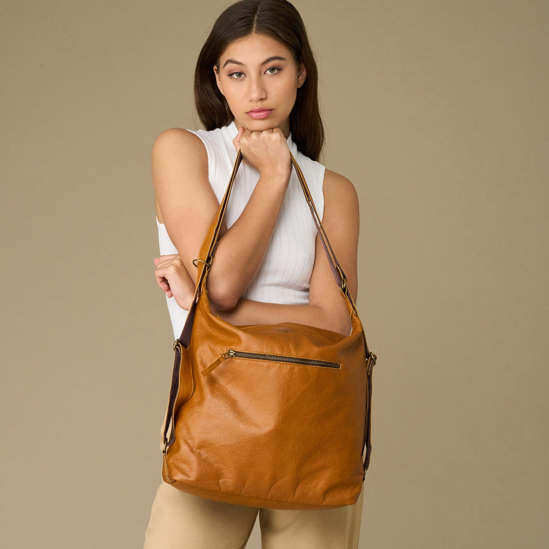Avery 2 in 1 Handbag and Backpack - Woodstock Leather