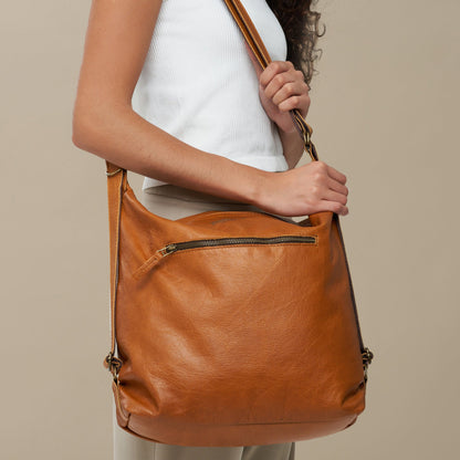 Avery 2 in 1 Handbag and Backpack - Woodstock Leather