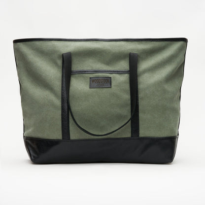 Bushveld Canvas &amp; Leather Two-Tone Weekender Bag - Woodstock Leather