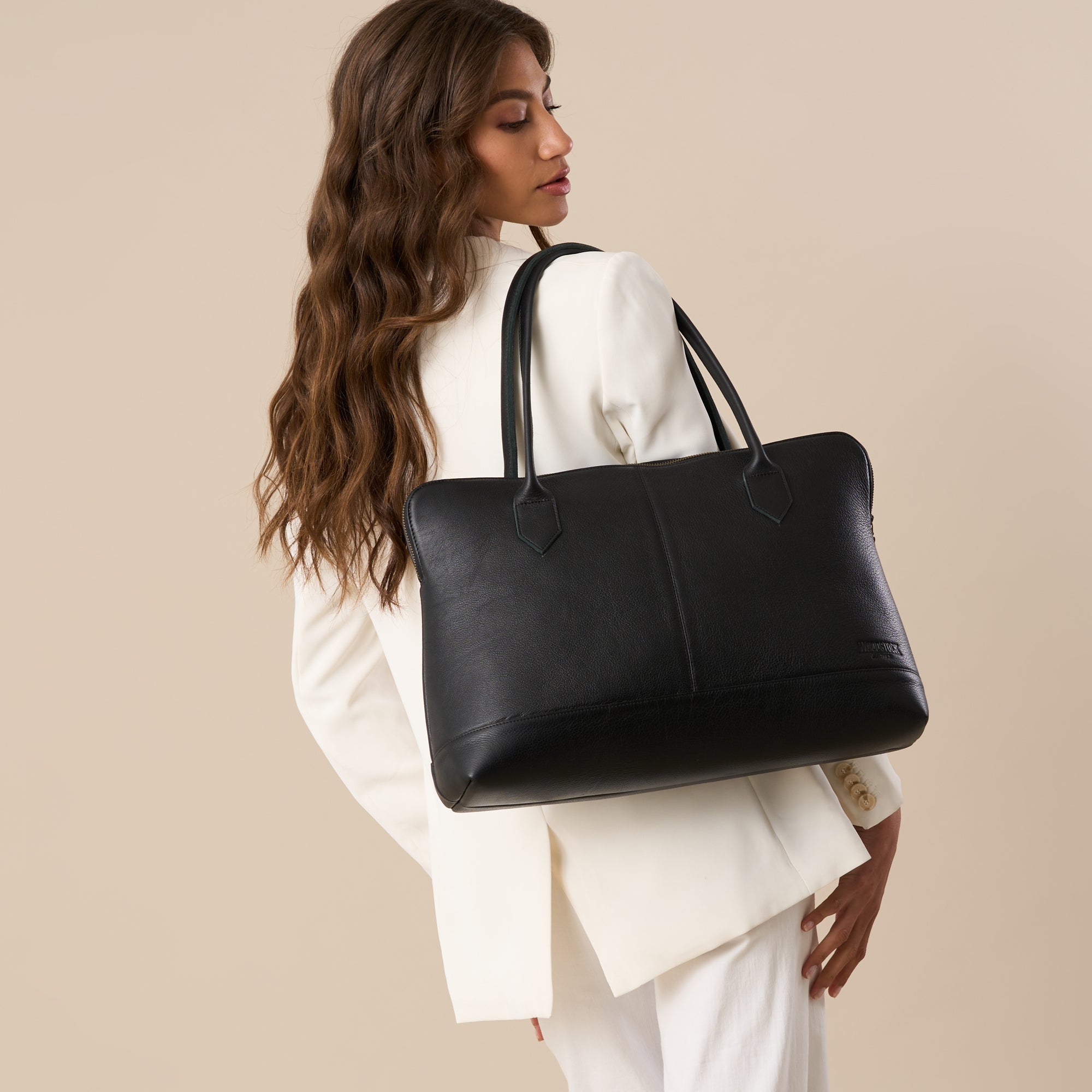 Capri Laptop and Work Handbag - Woodstock Leather
