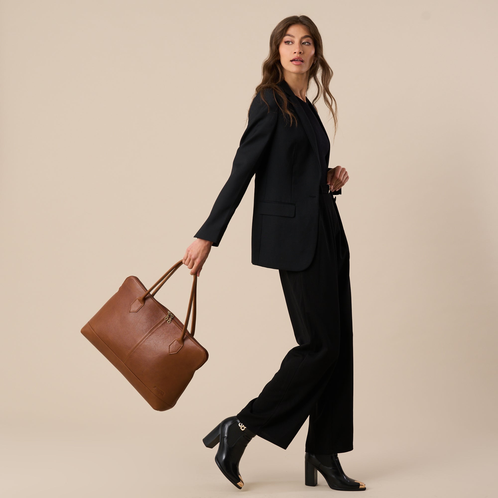 Capri Laptop and Work Handbag - Woodstock Leather