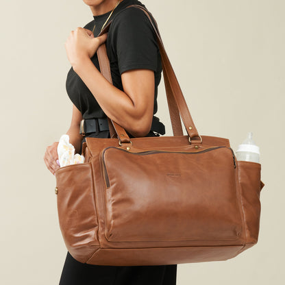 Charlotte Nappy Bag - Woodstock Leather
