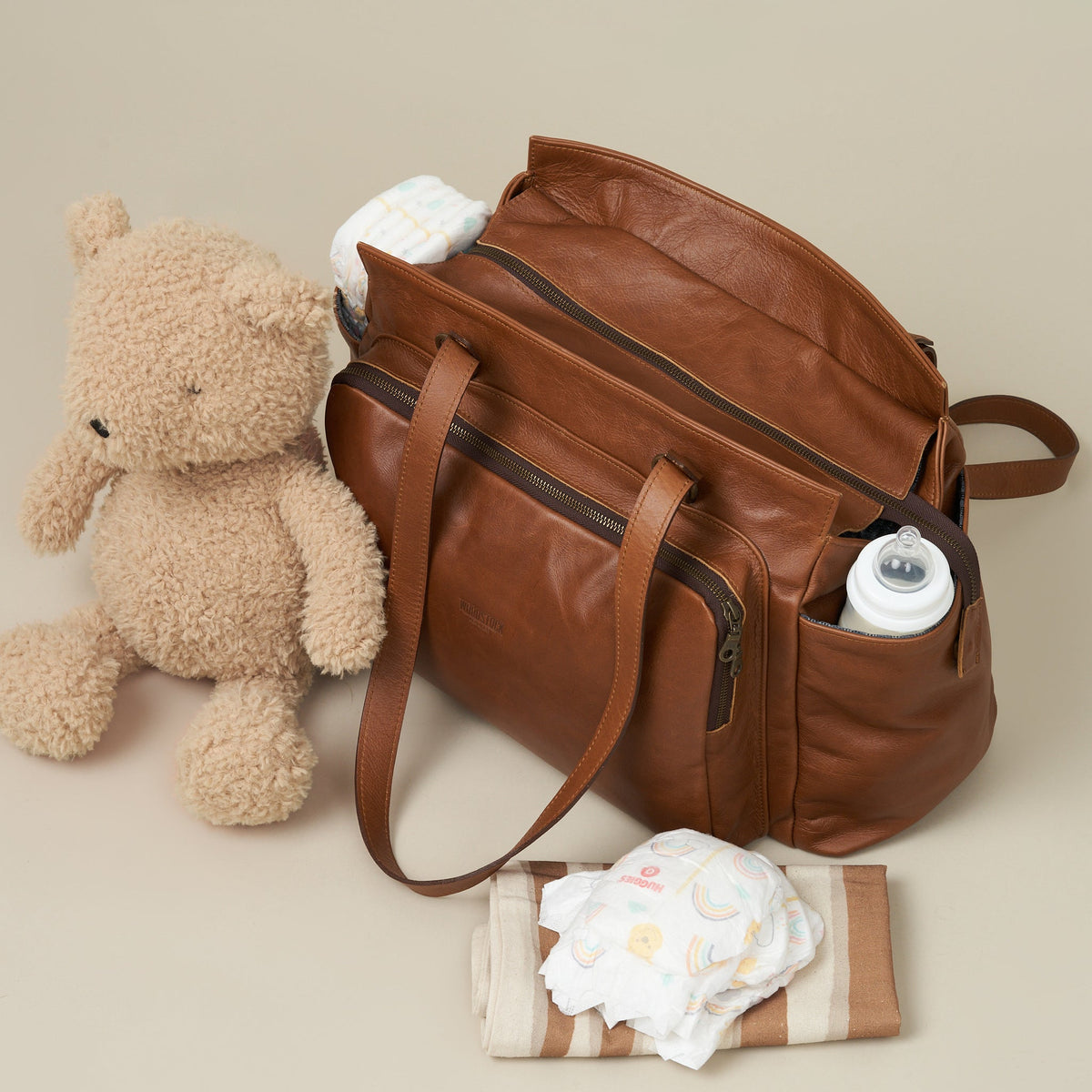 Charlotte Nappy Bag - Woodstock Leather